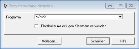 Fenster Textverarbeitung