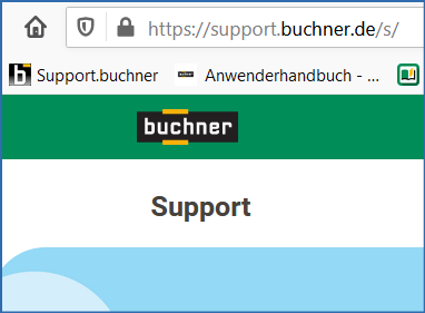 Supporthomepage Buchner