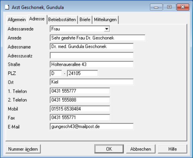 Fenster Ärzte Adressen