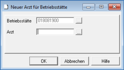 Betriebsstätte Ärzte hinzufügen