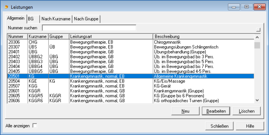 Fenster HPNV Leistungen