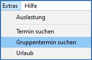 Gruppentermin suchen