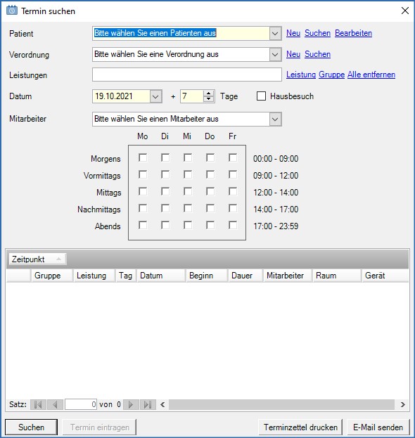 Termin suchen