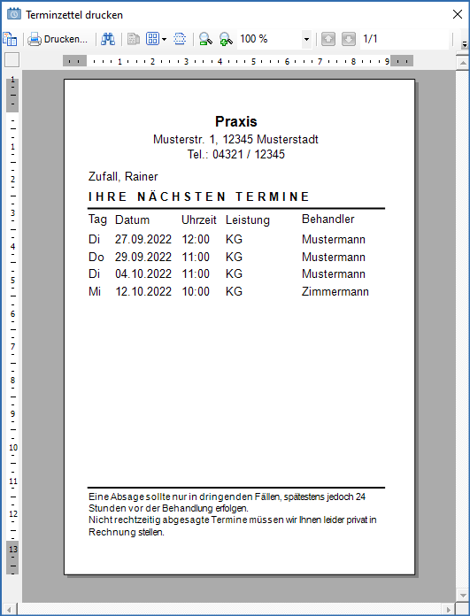 Terminzettel a6 kompakt