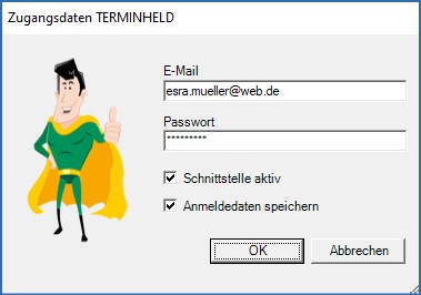 Zugangsdaten TERMINHELD